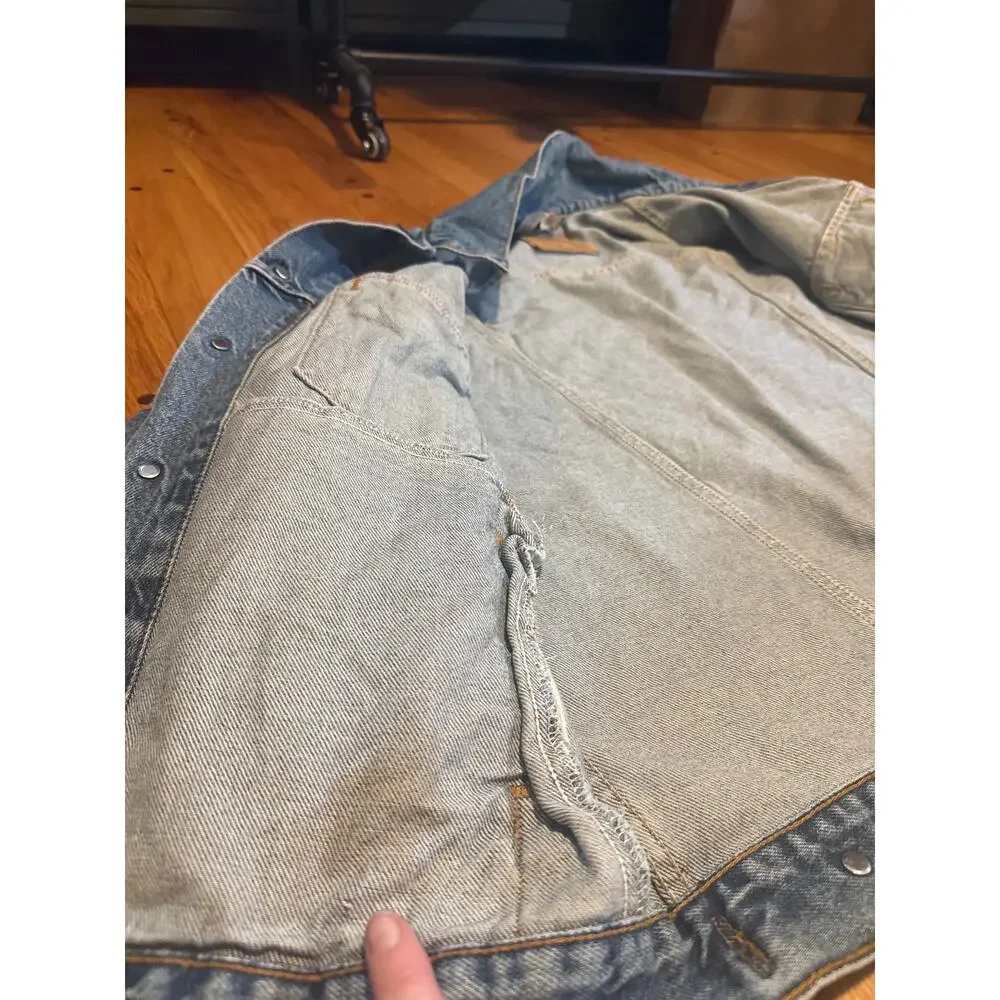 Levi's® Vtg Jacket Relaxed-fit 90's Trucker Men's Sz Medium 70507-0389 - Picture 6 of 12